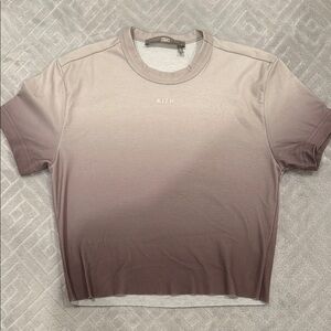 Kith Women's Ombre Tee - Gray and Brown